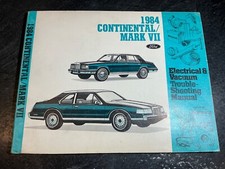 1984 Lincoln Continental & Mark VII Electrical & Vacuum Troubleshooting Manual