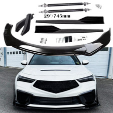 Front Rear Bumper Lip Spoiler Splitter Body Kit Side Skirt For Acura Integra