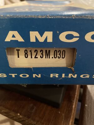 TRW Ramco T8123 M .030 6 piston rings. 4.25  Diameter 69-79 Chevy/GMC 427 Truck.