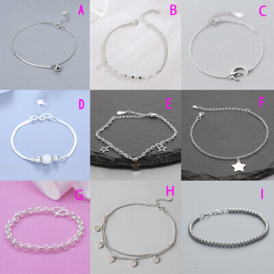 Elegant 925 Silver Slider Bracelet - Adjustable Chain for Women Adjustable Sterling Silver Mesh Slider Bracelet – Sterling  main image 4