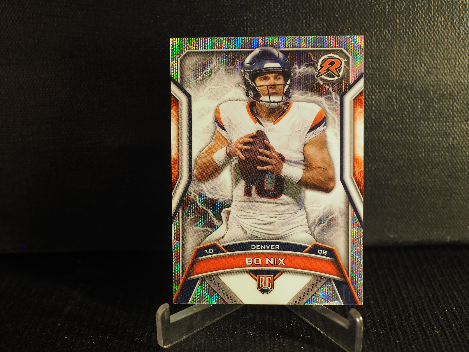 2024 Topps Resurgence #125 Bo Nix Rookie - Denver Broncos Surge Refractor /399
