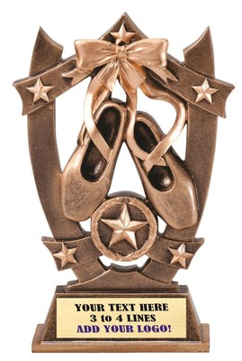 BALLET DANCE THREE DIMENSIONAL TROPHY RESIN AWARD FREE TEXT M~SSR26 @