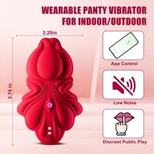 APP Remote Control Vibrating Women Panties Massager Wireless Waterproof