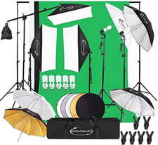 Kit de iluminaci n para fotograf a, kit de iluminaci n Softbox con fondo fotogr 
