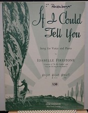 If I Could Tell You - Idabelle Firestone - Sheet Music 1942