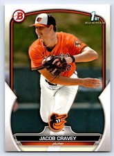 2023 1st Bowman Draft #BD-189 Jacob Cravey Baltimore Orioles Baseball Card