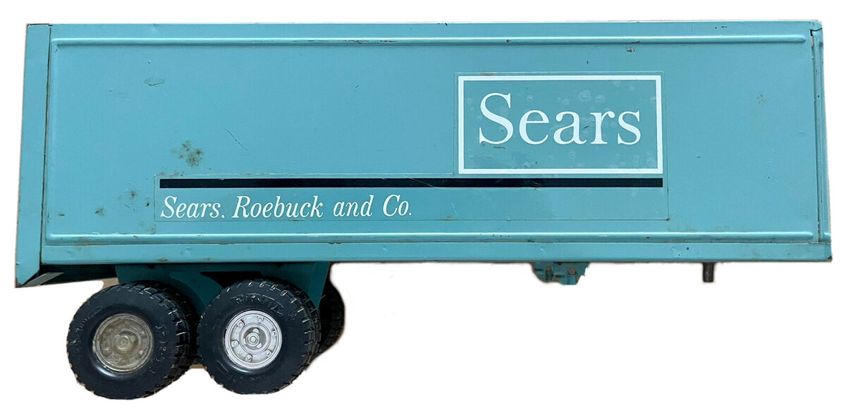 1970s ERTL SEARS ROEBUCK AND COMPANY METAL TOY SEMI TRUCK 1970s ERTL SEARS ROEBUCK AND COMPANY METAL TOY SEMI TRUCK
