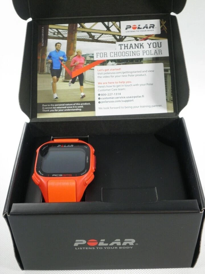 RELOJ POLAR RC 3 GPS ROJO/ORA DEPORTE EJERCICIO CORRER FITNESS 90047381-necesita batería Foto 2 de 4