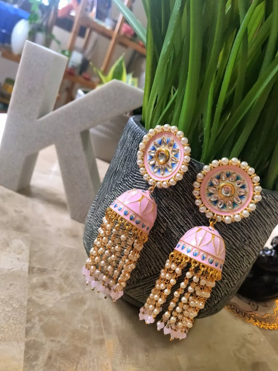 Tassel jhumka best sale earrings