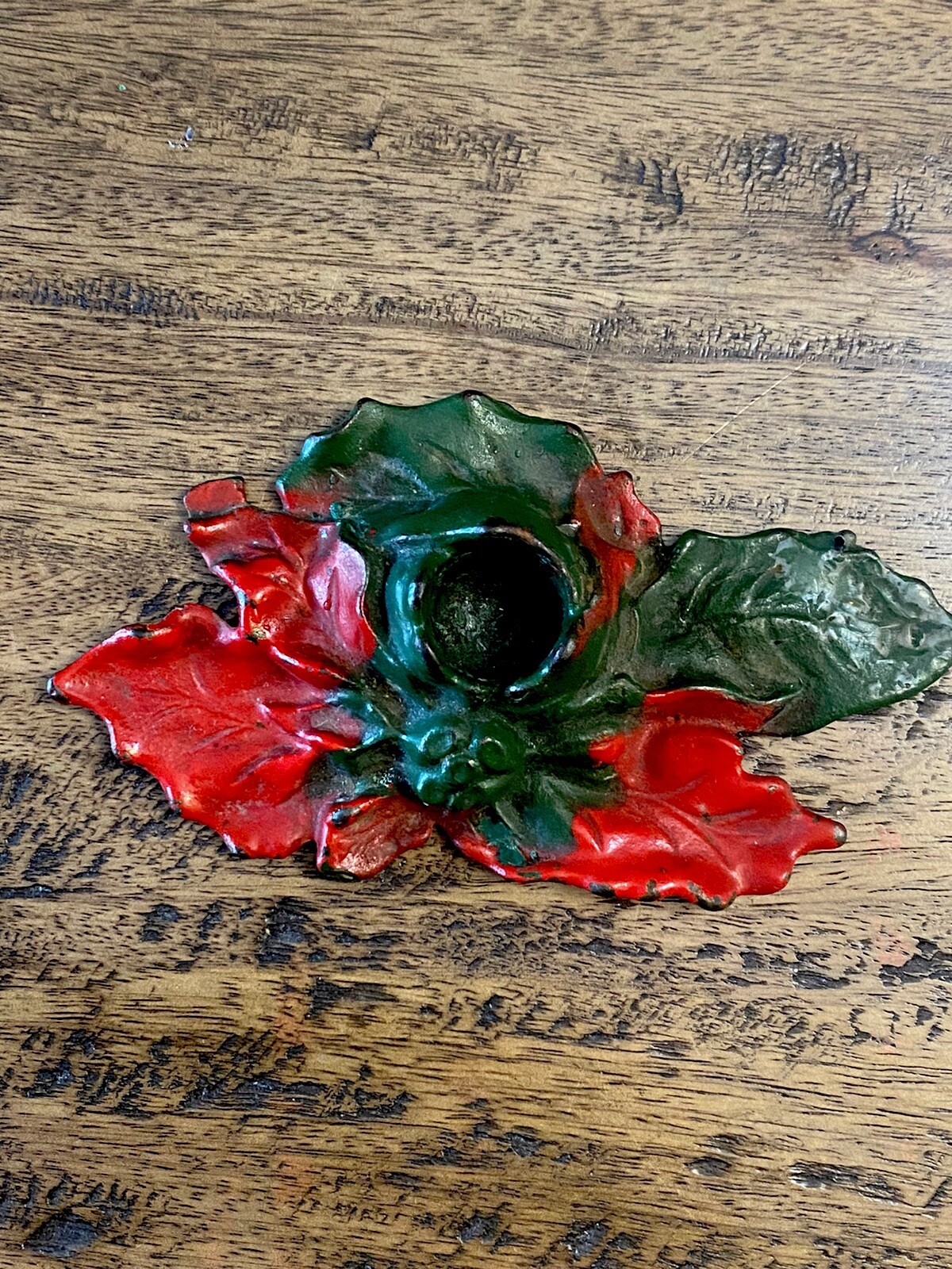 Vintage Holiday/Christmas Poinsettia Cast Iron Candle Holders eBay