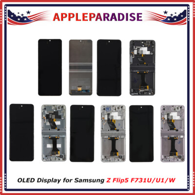 Oled Display Assembly Inner OLED Display LCD Touch Screen Frame Assembly for Samsung Galaxy Z ...