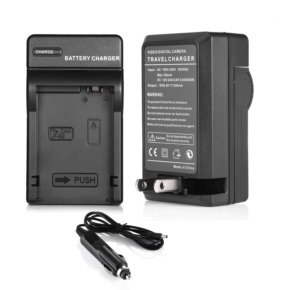 2X LPE8 Battery Pack+Charger Combo For Canons Rebel T5i T4i T3i T2i