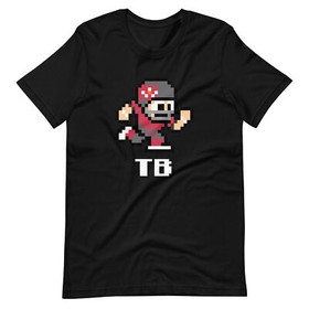 Tampa Bay Buccaneers NES Football Player 8-bit Tecmo Super Bowl Nintendo T-Shirt
