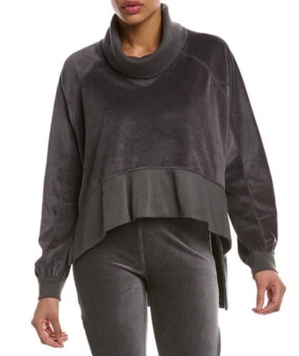Free People Movement Last Chance Velour Cowl Neck Relaxed Pullover Size S Comfy