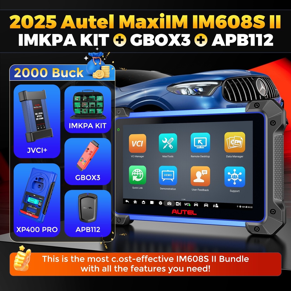Autel MaxiIM IM608 PRO II IM608S II Kits Key Programming