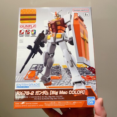Limited edition Bandai 1/144 EG Gunpla RX-78-2 Gundam Big Mac 