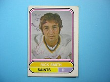 1975/76 O-PEE-CHEE WHA HOCKEY CARD #41 RICK SMITH VG MK AUTO AUTOGRAPH 75/76 OPC