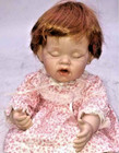 1995 Danbury Mint MEGAN Baby Doll by FAYZAH SPANOS 13'' SLEEPING IN BASKET — photo 3