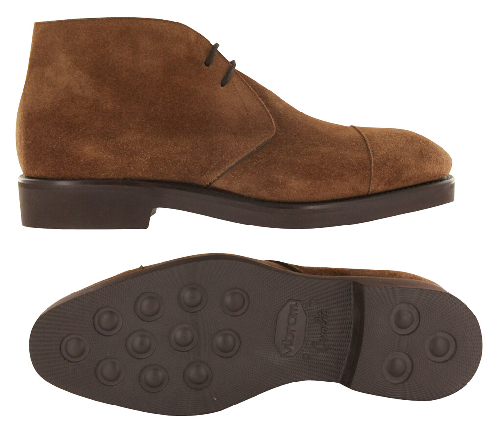 Fiori di Lusso Made In Italy Men’s Sued Brown Chukka Boots . Fiori Di Lusso Brown Suede Chukka Boots - (5U) | eBay main image 2