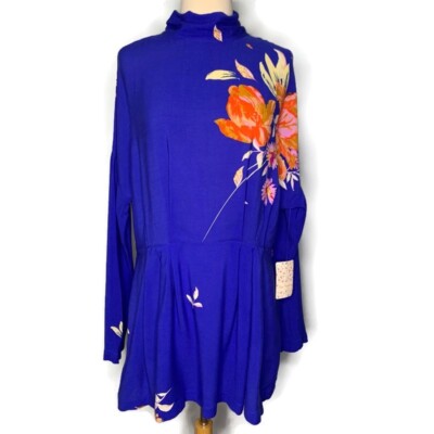 free people gemma mini dress Free People Womens Gemma Mini Dress Blue S