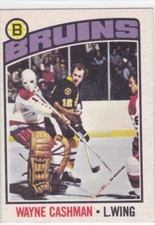 1976/77 OPC..WAYNE CASHMAN..CARD # 165..BRUINS..FREE COMBINED SHIP