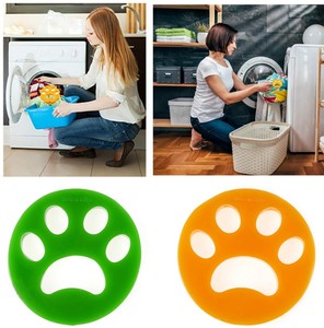 2 Pcs Pet Hair Remover Fur Catcher Reusable Filtering Ball Washing