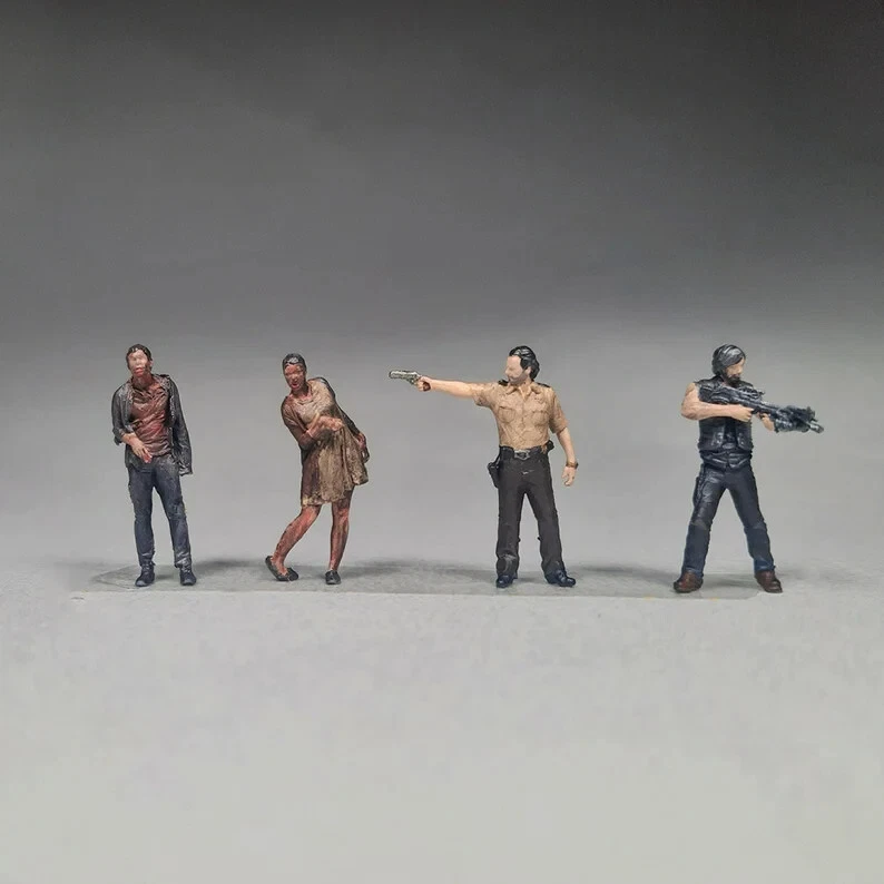 Artículo de coleccionista / Limitado / Juego de figuras pintadas a mano escala 1:64 de The Walking Dead Foto 2 de 4