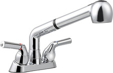 Utility Sink Faucet with Sprayer, Laundry Room Faucet with Pull Out Sprayer for