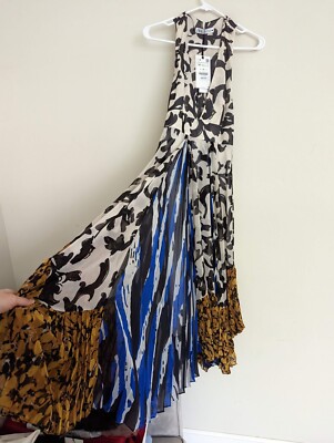ZARA NWT LIMITED EDITION FLORAL MULTICOLOR PRINTED PLEATED DRESS S M L NWT  | eBay