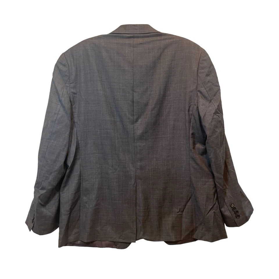 Casaco esportivo masculino Ralph Lauren lã 46 regular cinza azul xadrez blazer jaqueta 46R - Imagem 2 de 4