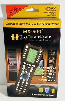 Home Theater Master Learning Remote Control MX-500 Universal Remote Control