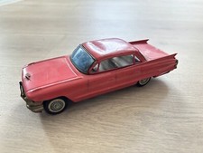 Vintage 1960s Bandai Cadillac 4-Door Sedan Hard Top Tin Friction Car Toy 8 Inch