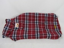Kuoser Cozy Red Plaid XL Dog Vest-Windproof Liner-Hook  Loop Closure-NWT