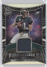 2020 Panini Spectra Fireworks Fabric 17/99 Carson Wentz #1 0g27