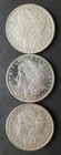 1879, 1879 S, and 1881 S $1 Morgan Silver Dollars