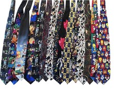 Vintage 90s Looney Tunes Men Neckties Bulk Lot of 15 Warner Bros Taz Bugs Bunny