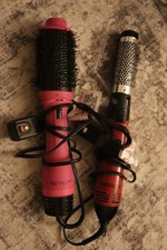 2 revlon brushes for a bouncy blowout 