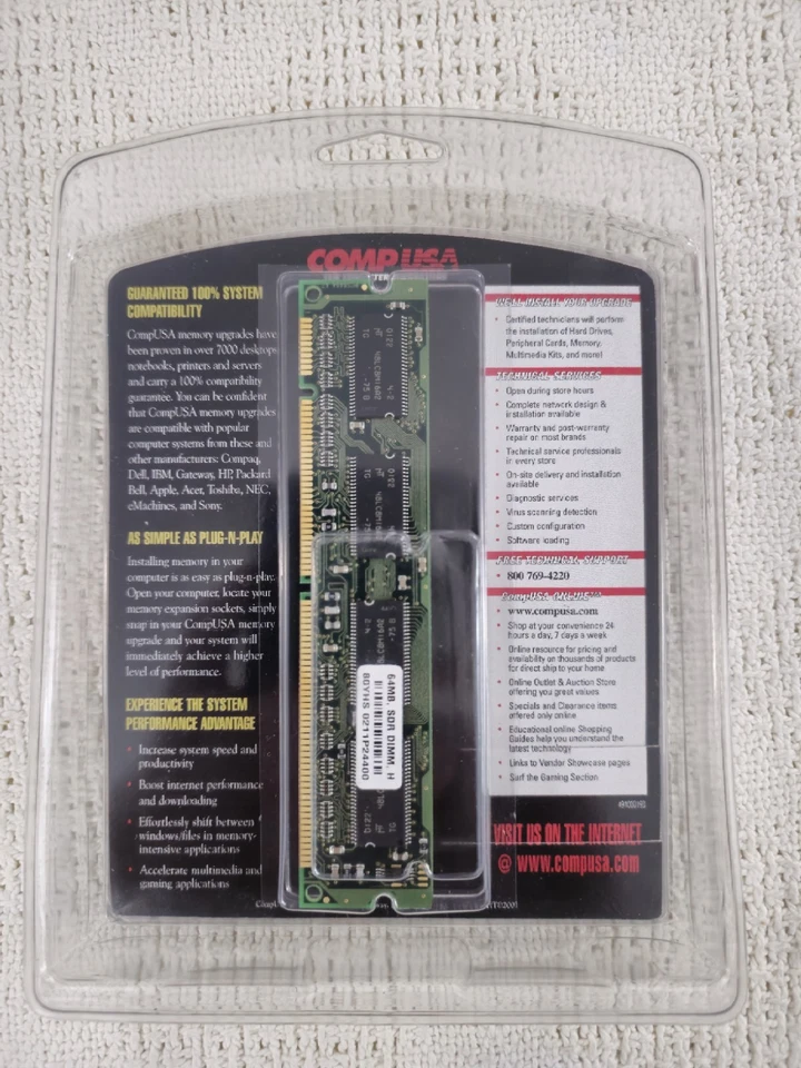 CompUSA Premium Memory Upgrade 64mb SDRAM Comp USA! - Image 2 of 4