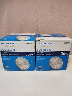2x Kichler 36-Watt / 12-Volt PAR 36 Old Style Landscape Flood Light w/ G53 Base