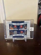 2019 National Treasures - NFL Gear Quad Materials Sutton,Lindsay,Chubb,Lock 1/1