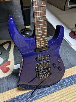 FERNANDES Electric Guitar, Purple Blue, Fernandes FR-55 #QYAQ4R