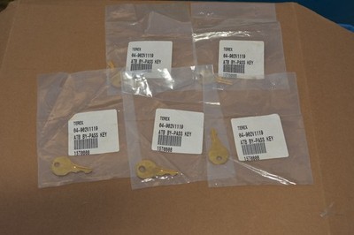 NEW Lot of 5 Terex 04-902V1119 ATB By-Pass Key Anti-Two-Block Crane Safety