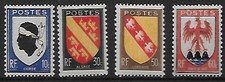 1946  Armoiries de provinces série N° 755 a 758  neuf **