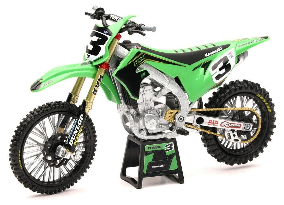 NEW-RAY NewRay KAWASAKI ELI TOMAC KXF 450 1:12 Die-Cast Motocross MX Toy Model Bike