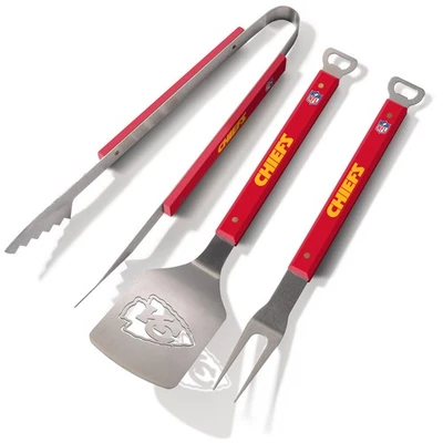 NFL Kansas City Chiefs Grillbesteck 3teilig Set Spirit Barbecue BBQ Grillzange - Bild 1 von 4
