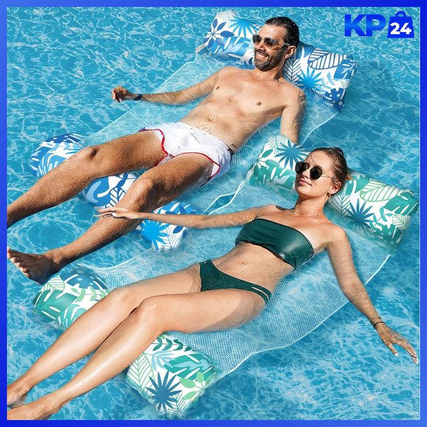 Luftmatratze Xl 4 In 1 Wasserspielzeug WasserhäNgematte 2 StüCk Pool ZubehöR-image