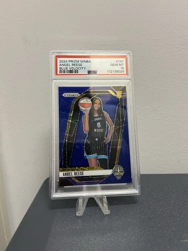 Angel Reese Rookie RC Blue Velocity 2024 Prizm WNBA #147 PSA 10 GEM MINT Low Pop