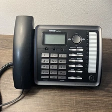 RCA ViSYS  2-LINE Corded Unit Answering System Model 25255RE2 - No Cord Tested