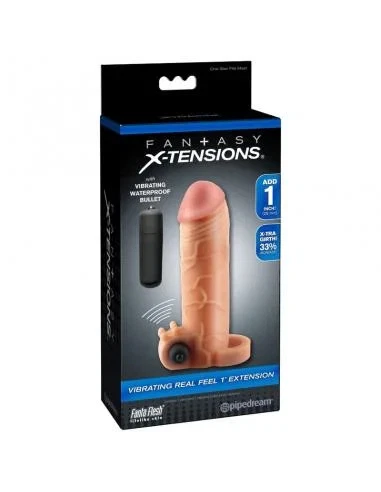 FANTASY X- TENSIONS - EXTENSION PARA EL PENE CON VIBRADOR REAL FEEL 1 - Imagen 4 de 4