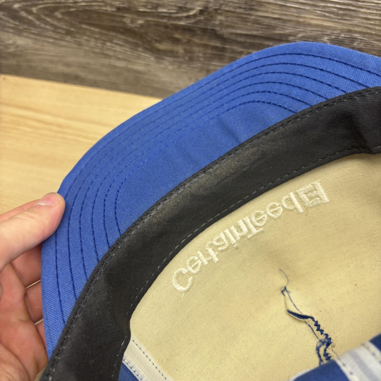 CertainTeed Hat Cap Snap Back Blue Embroidered Ad… - image 7